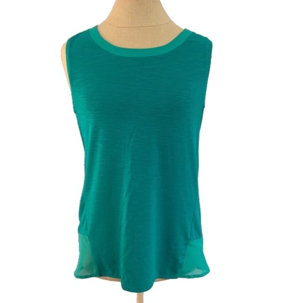 Adrienne Vittadini Tank Top Bright Teal Size S